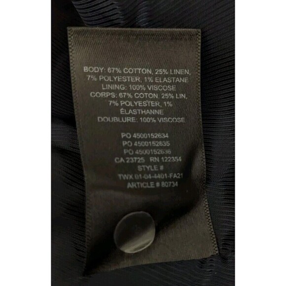 Aritzia BABATON Joan Oversized Shirt Jacket Navy Green Tweed Plaid Shacket Sz 1 - Picture 10 of 13